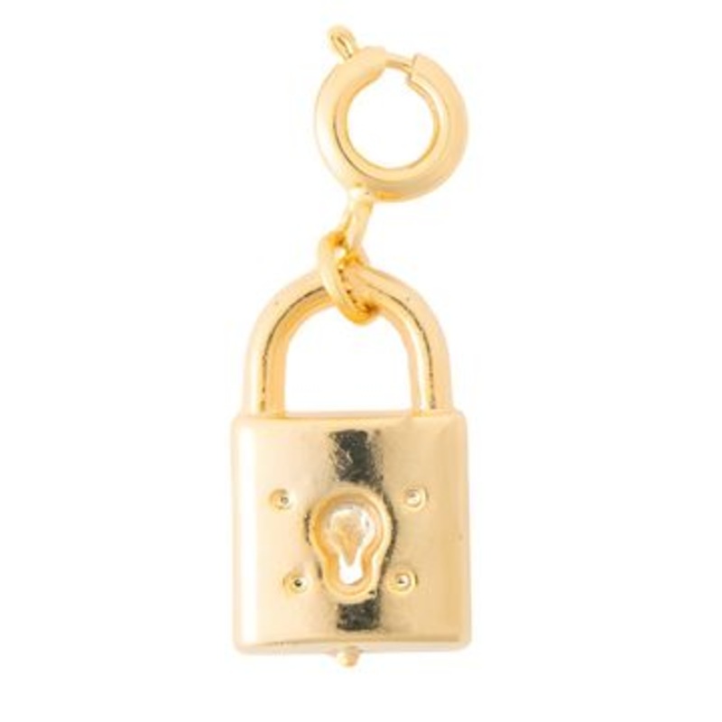 The Crown Gold Locket Charm