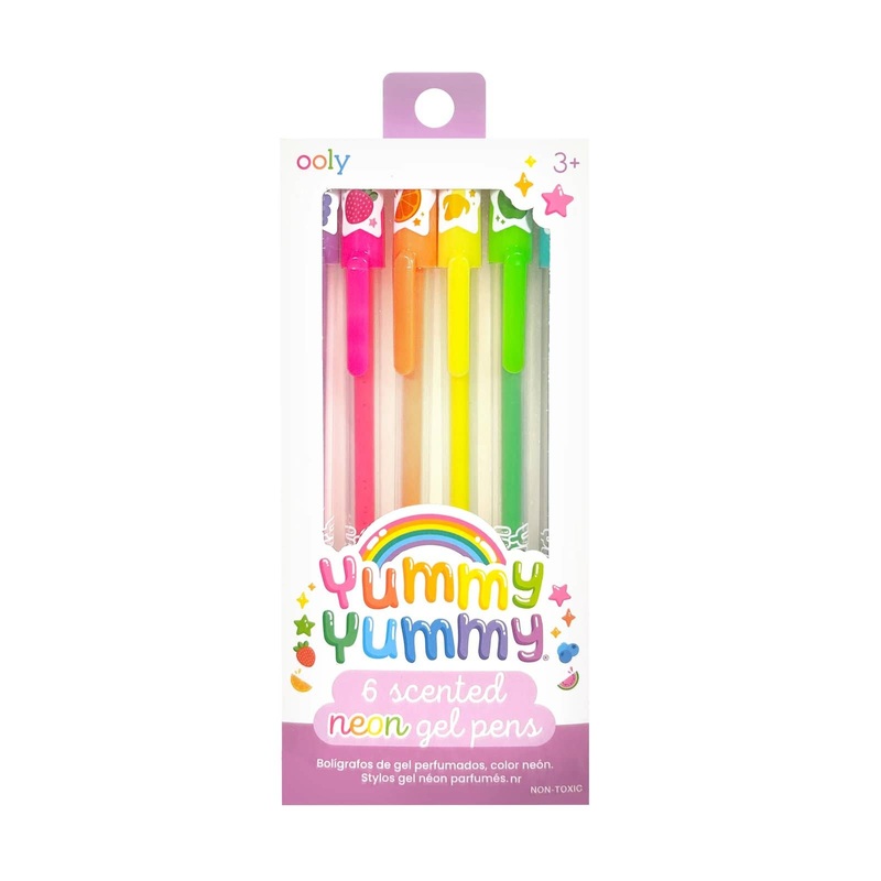 Yummy Yummy Scented Gel Pens – Neon (Set of 6)