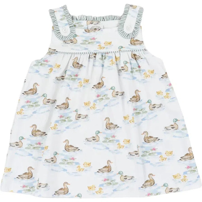 Cypress Row Darling Ducks Girls Dress 2T