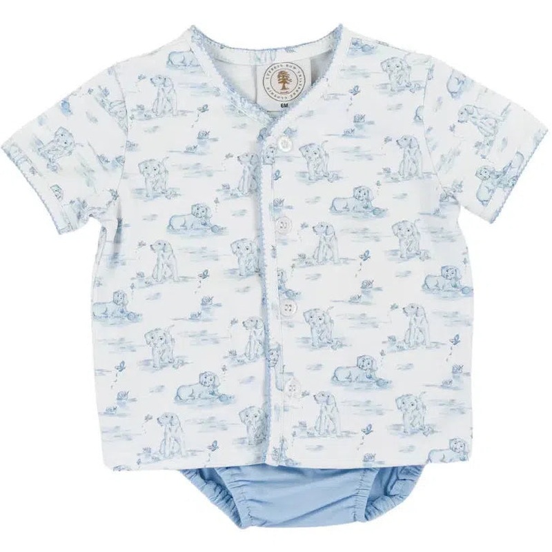 Cypress Row Snips & Snails Diaper Set NB