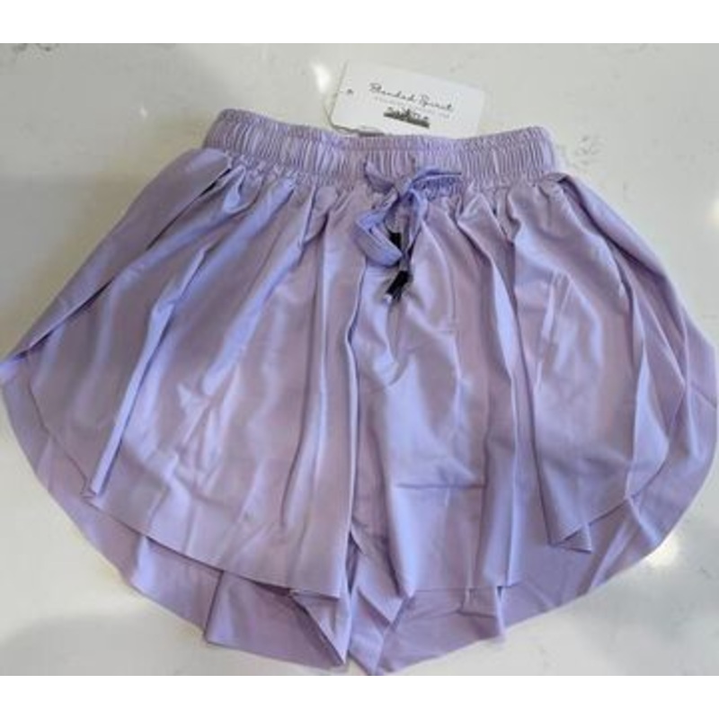 Lavender-Butterfly-Athletic-Shorts 2T
