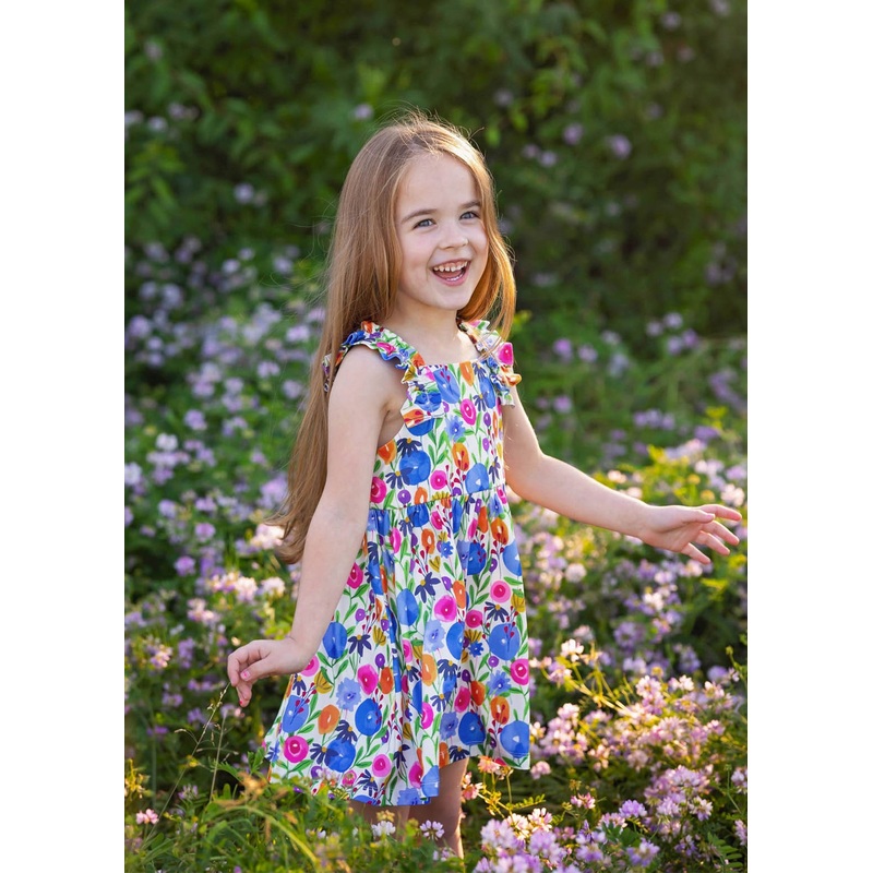 Mabel & Honey Wild Flowers Dress 2T