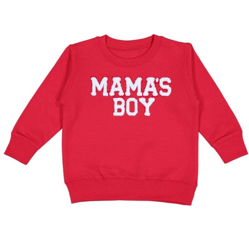 Mama’s Boy Patch Valentine’s Day Sweatshirt – Boys Clothing 2T