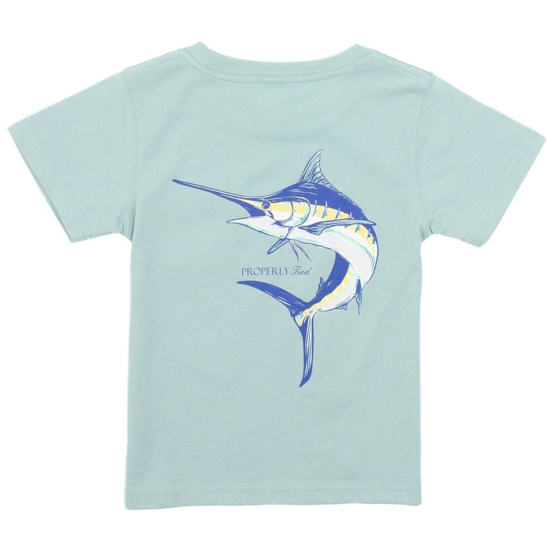 Properly Tied Boys Blue Marlin Short Sleeve 2T