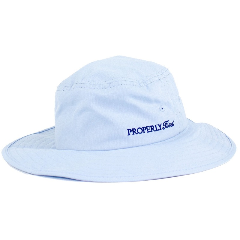 Properly Tied Boys Islander Bucket Hat Light Blue