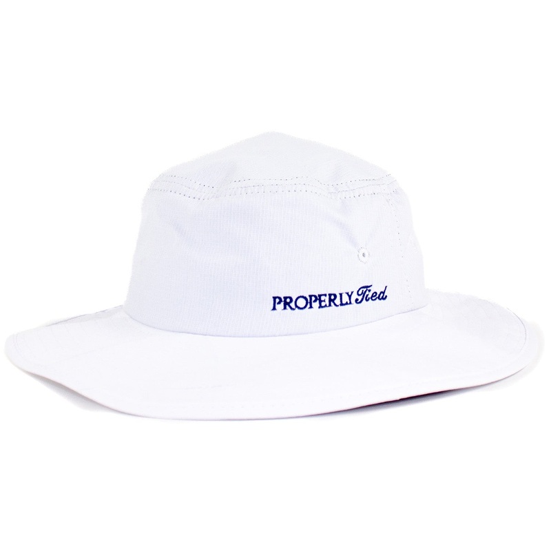 Properly Tied Boys Islander Bucket Hat White