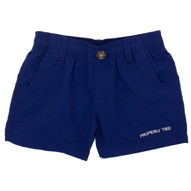 Properly Tied Boys Mallard Short Marine Navy 2T