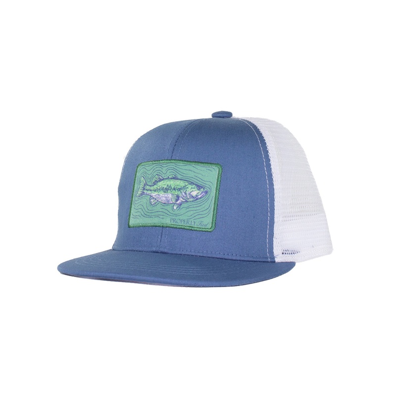 Properly Tied Boys Trucker Hat Spotted Bass