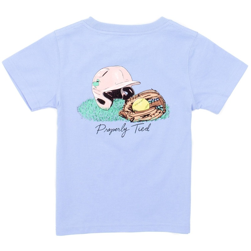 Properly Tied Girls Softball Short Sleeve 2T