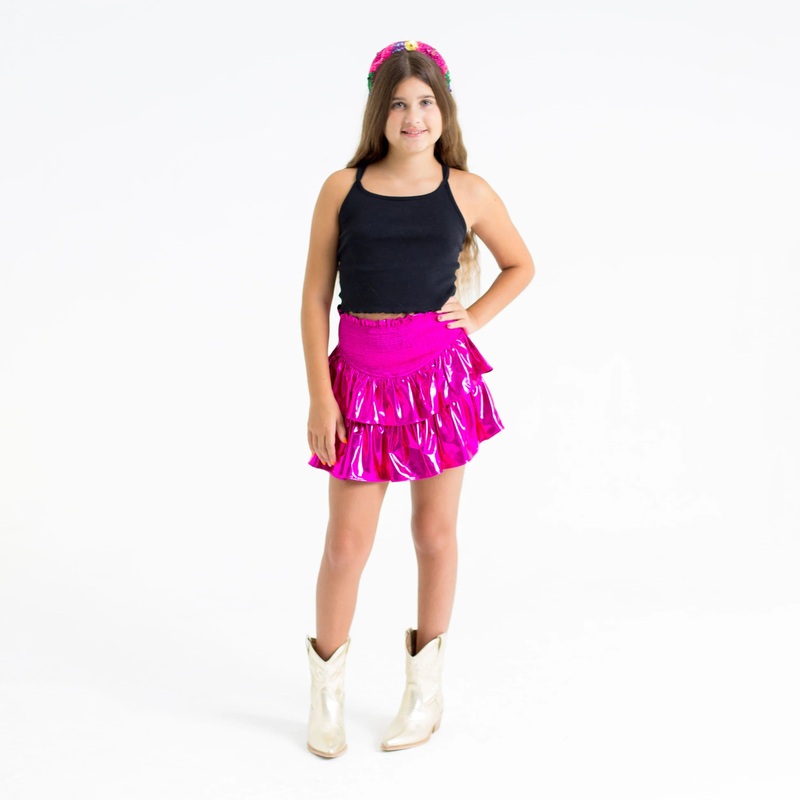 Brookie Fuchsia Tween Skort Youth Xsmall