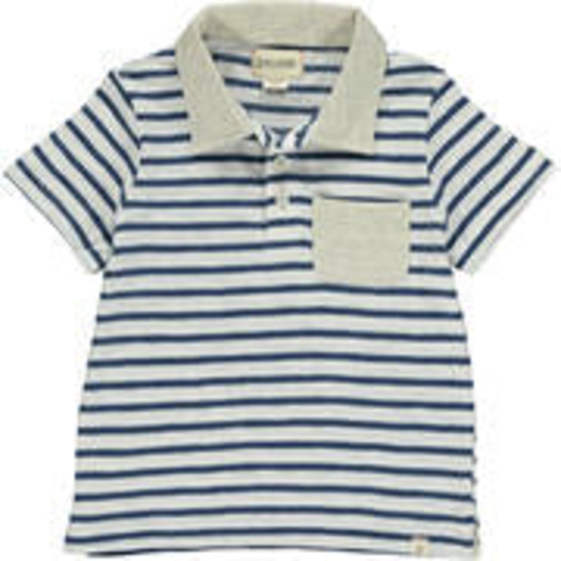 Me & Henry Anchor | Navy/White Polo 2-3T