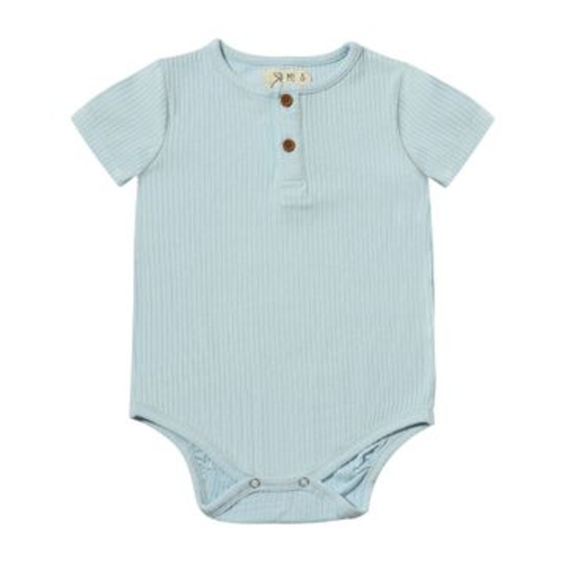 Me & Henry Jibe Onesie | Blue Rib 0-3M