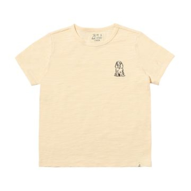 Me & Henry Marine Embroidered Tee | Cream Henry 9-12M