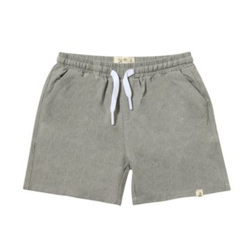 Me & Henry Splash Swim Shorts | Grey/White 2-3T