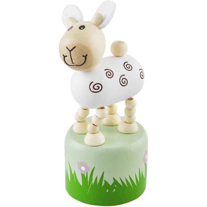 Mud Pie Lamb Collapsible Wood Toy