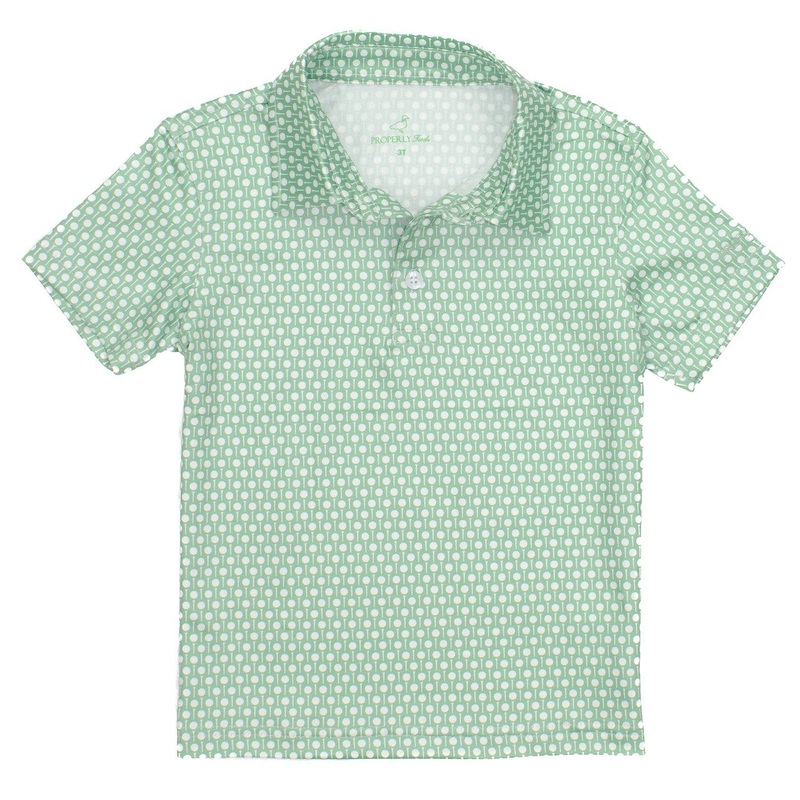 Properly Tied Boys Inlet Polo Tee Time 2T