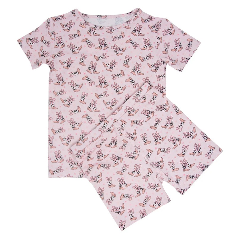 Sweet Bamboo Summer PJ Cowhide Boots 2Y