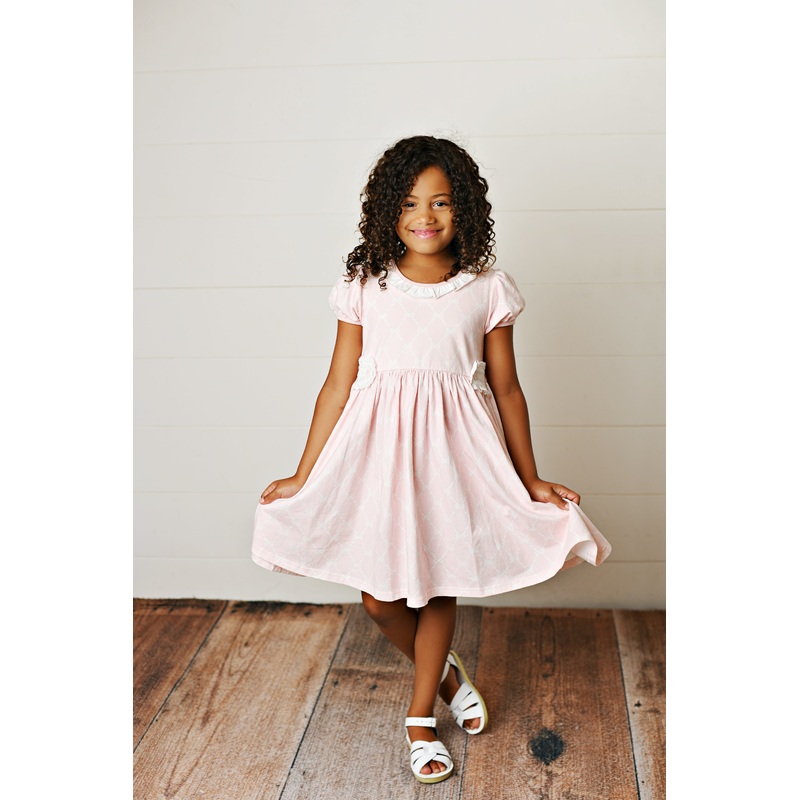 Swoon Baby Clothing Pretty Pink Ribbons & Bows Gwen Tab Dress 9-12M
