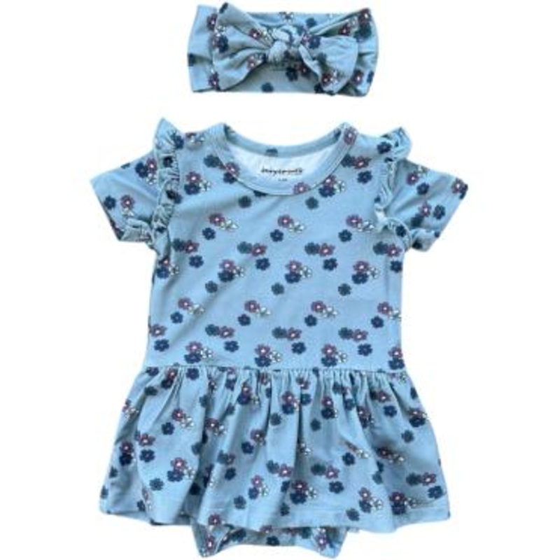 Baby Sprouts Baby Bodysuit Dress Set | Daisy Bloom 0-3M