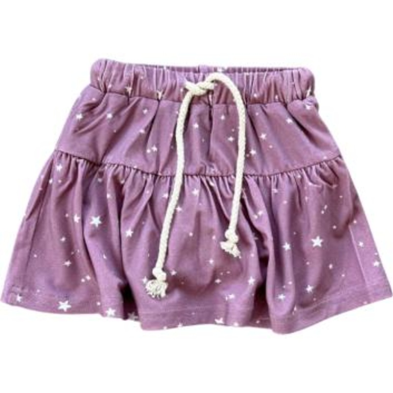 Baby Sprouts Skort | Mini Stars In Dusty Mauve 2T
