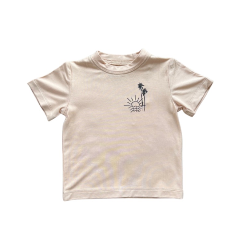 Boy’s Short Sleeve Tee Tropical Sunset 2T