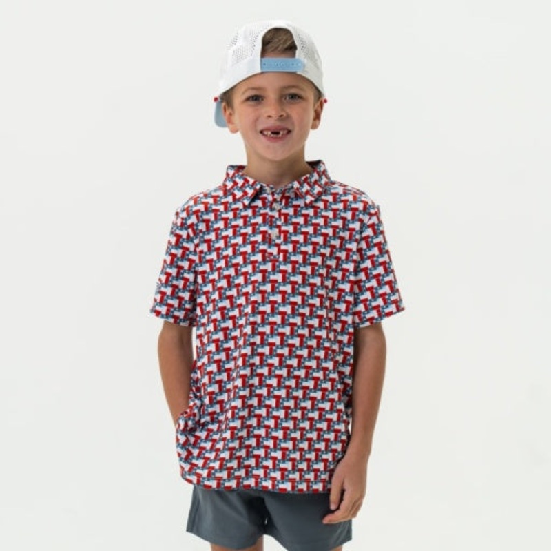 Burlebo Youth Polo | Texas Flags 2T