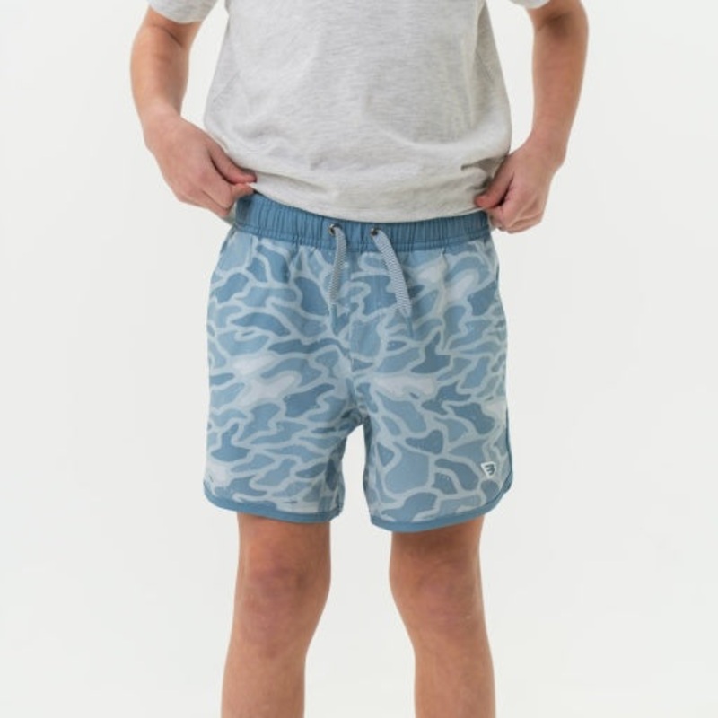 Burlebo Youth Swim Trunk | Seaside Camo 2T