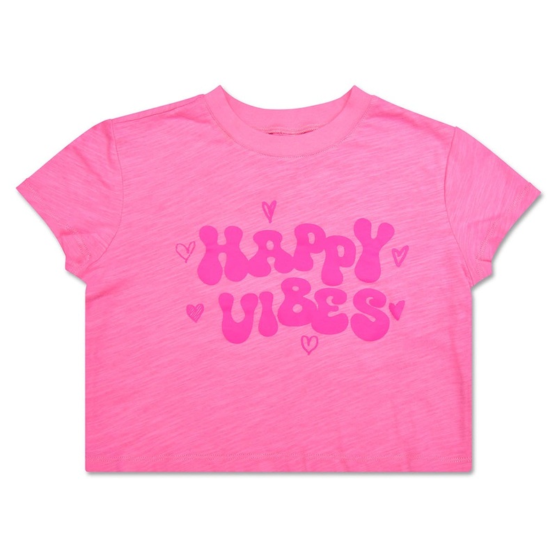 Happy Vibes Boxy Tee Shirt 4-6Y