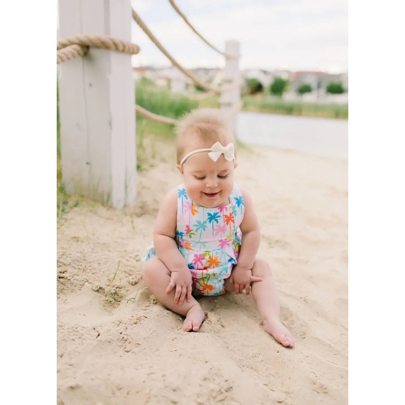 Isla Romper in Palm Tree 0-3M