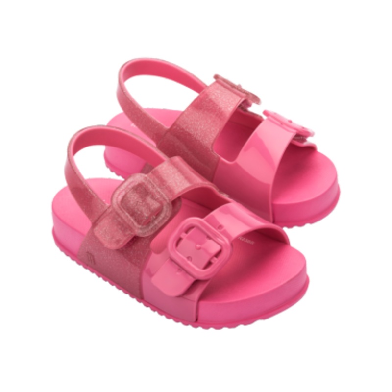 Mini Melissa Cozy Sandal Baby | Pink/Glitter 5