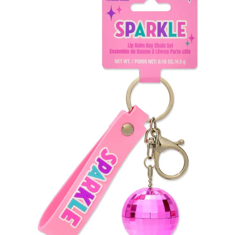 Sparkle Lip Balm Key Chain Set