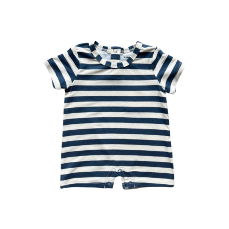 Tee Romper Naval Stripe 0-3M