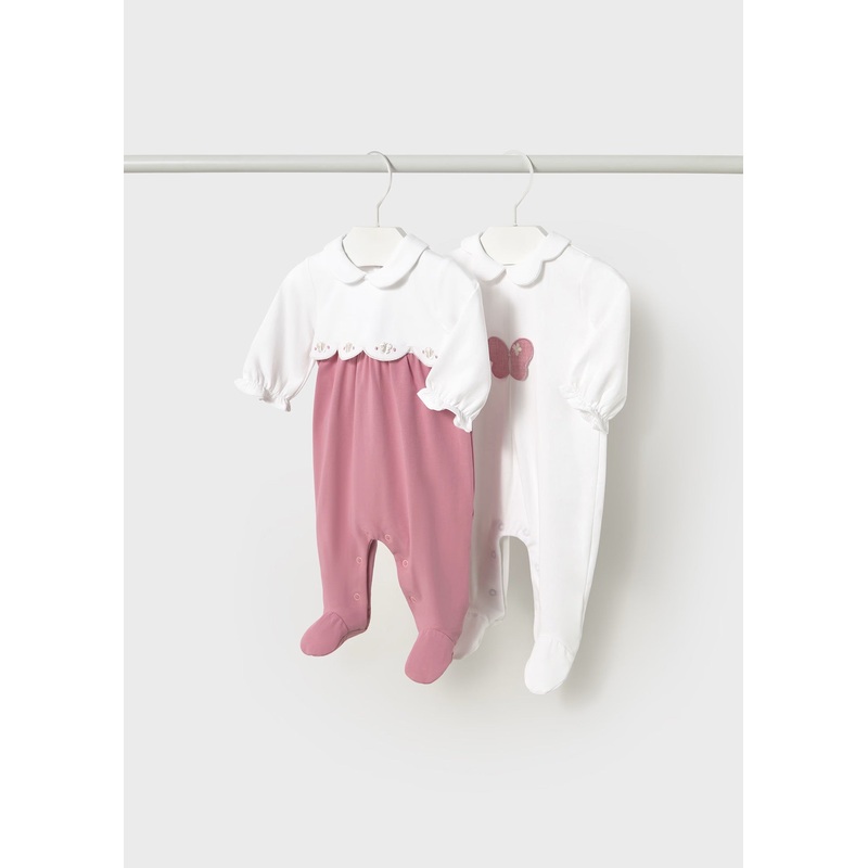 2 bodysuit set Hibiscus 0-1M