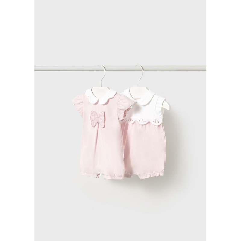 2 short bodysuit set Flower 0-1M