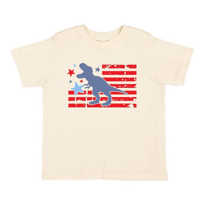 All American Dino Short Sleeve T-Shirt 2T