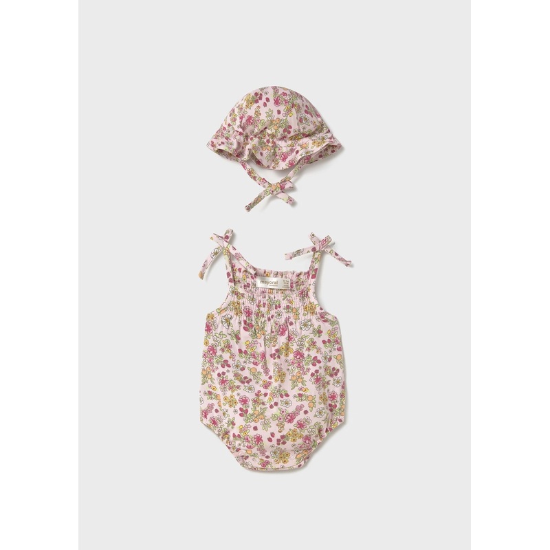 Bodysuit w/ hat Baby Rose 0-1M