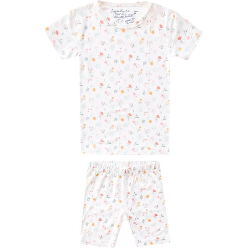 Copper Pearl 2-Piece Short Sleeve Pajama Set | Mabel 12M