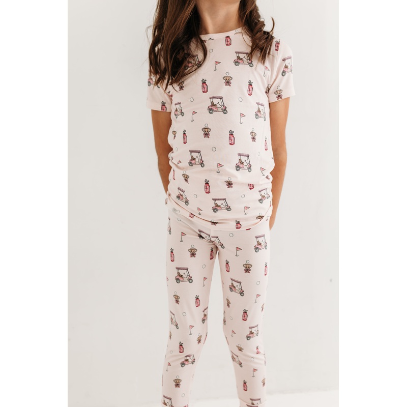 In My Jammers Pink Golf Two Piece Set 2T