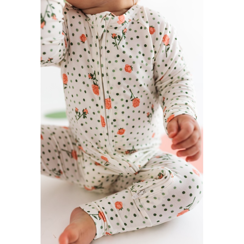 In My Jammers Quinn Floral Zipper Romper Newborn