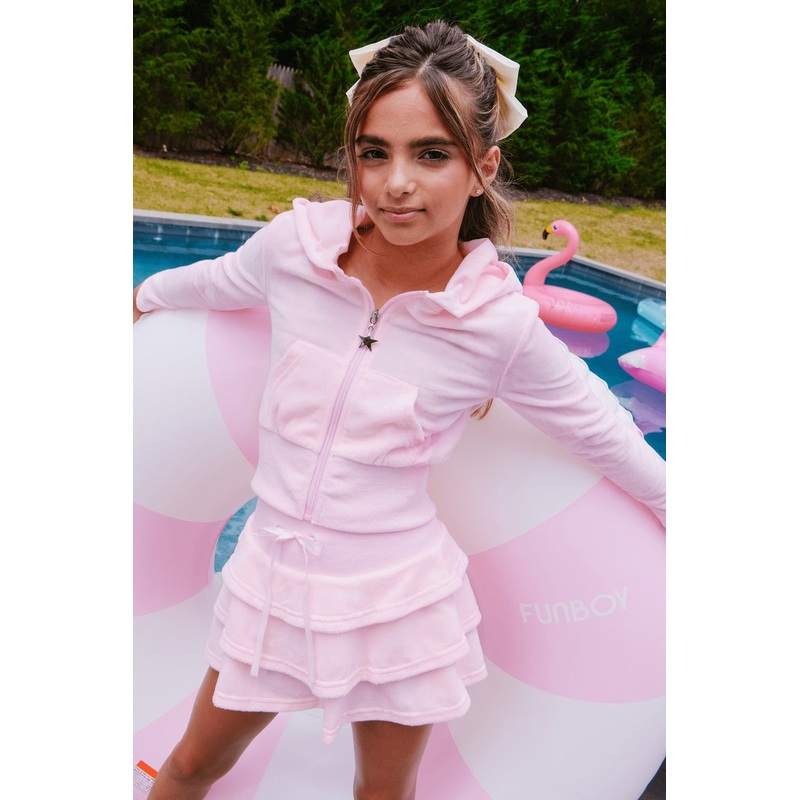 Lola + The Boys Velour Margot Set 2T