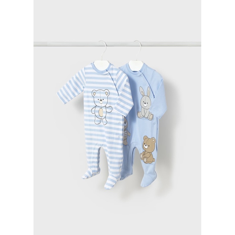 long onesie set of two Sky 0-1M