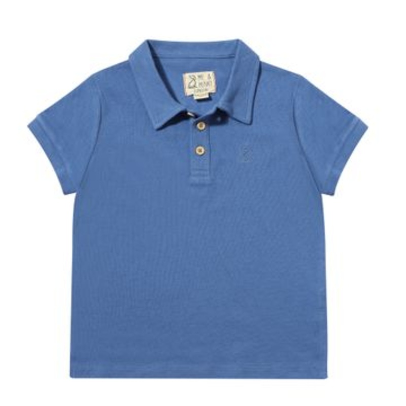 Me & Henry Shipping Polo | Royal Pique 2-3T