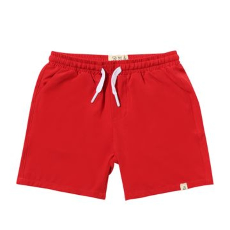 Me & Henry Splash Swim Shorts | Red 0-3M