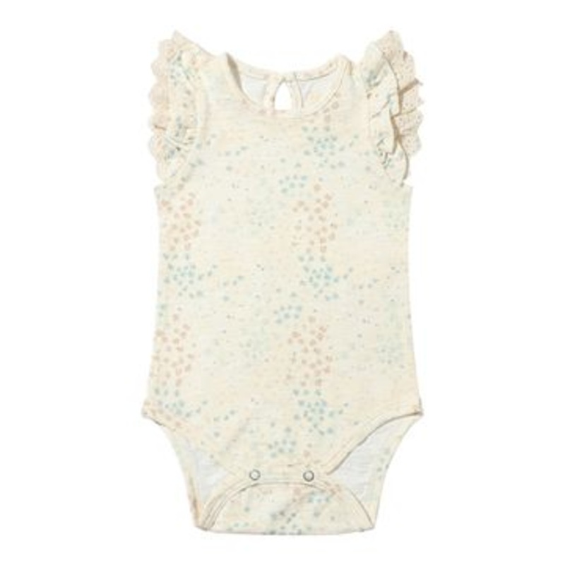 Vignette Amber Onesie | Natural Spring Floral 0-3M