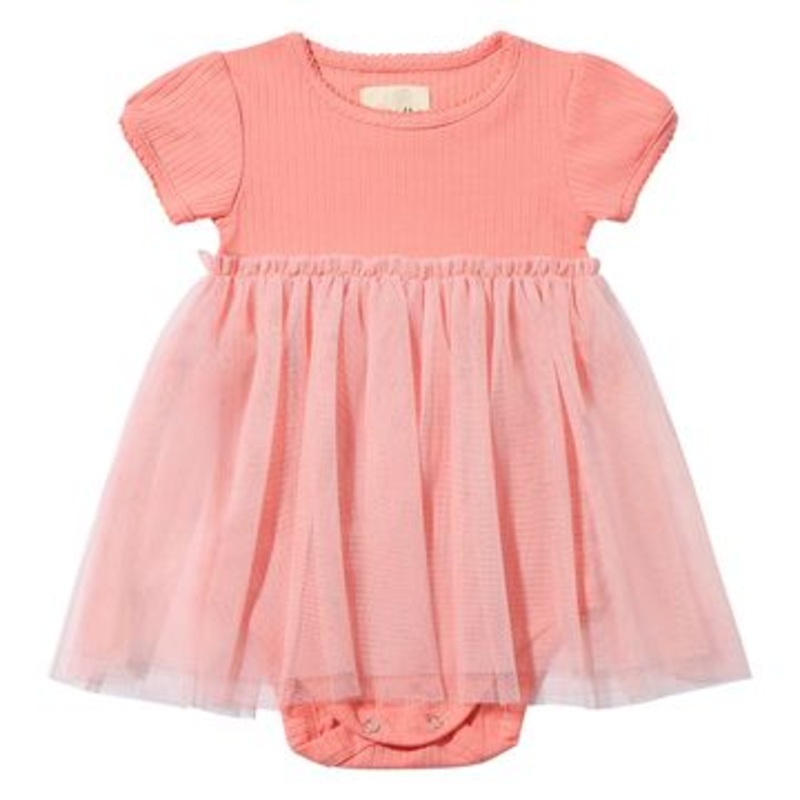 Vignette Penelope Dress | Coral 0-3M