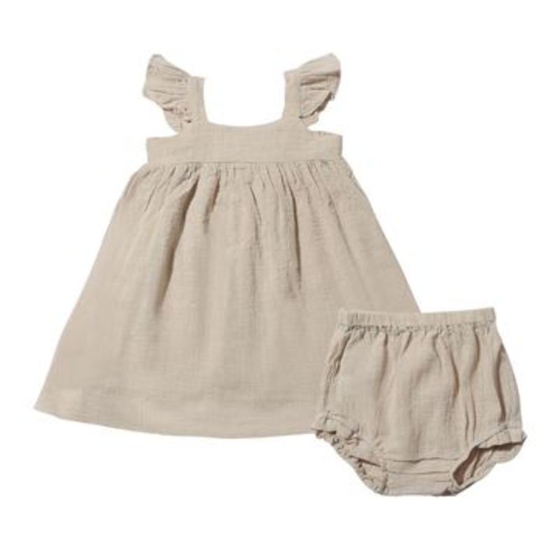 Vignette Shelby Dress | Oatmeal 12-18M