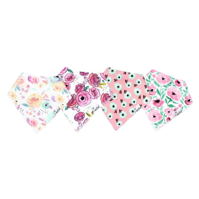 Copper Pearl Baby Bandana Bibs | Bloom Set