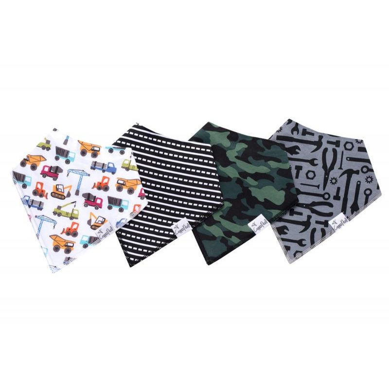 Copper Pearl Baby Bandana Bibs | Diesel Set