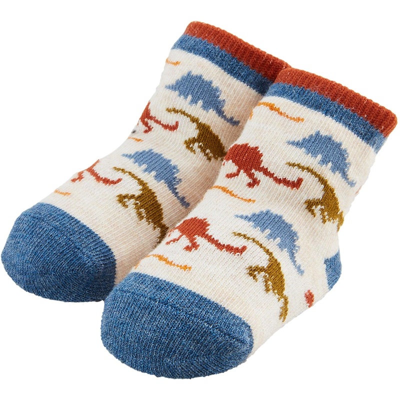 Mud Pie Dino Pattern Socks 0-12M