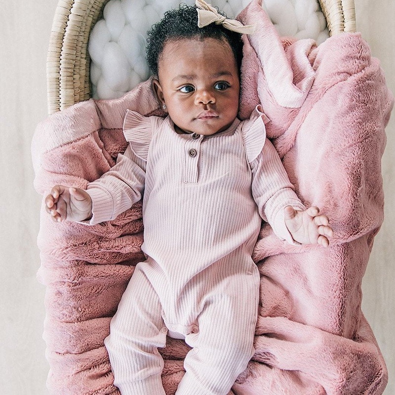 Saranoni Lush Receiving Blanket | Ballet Slipper